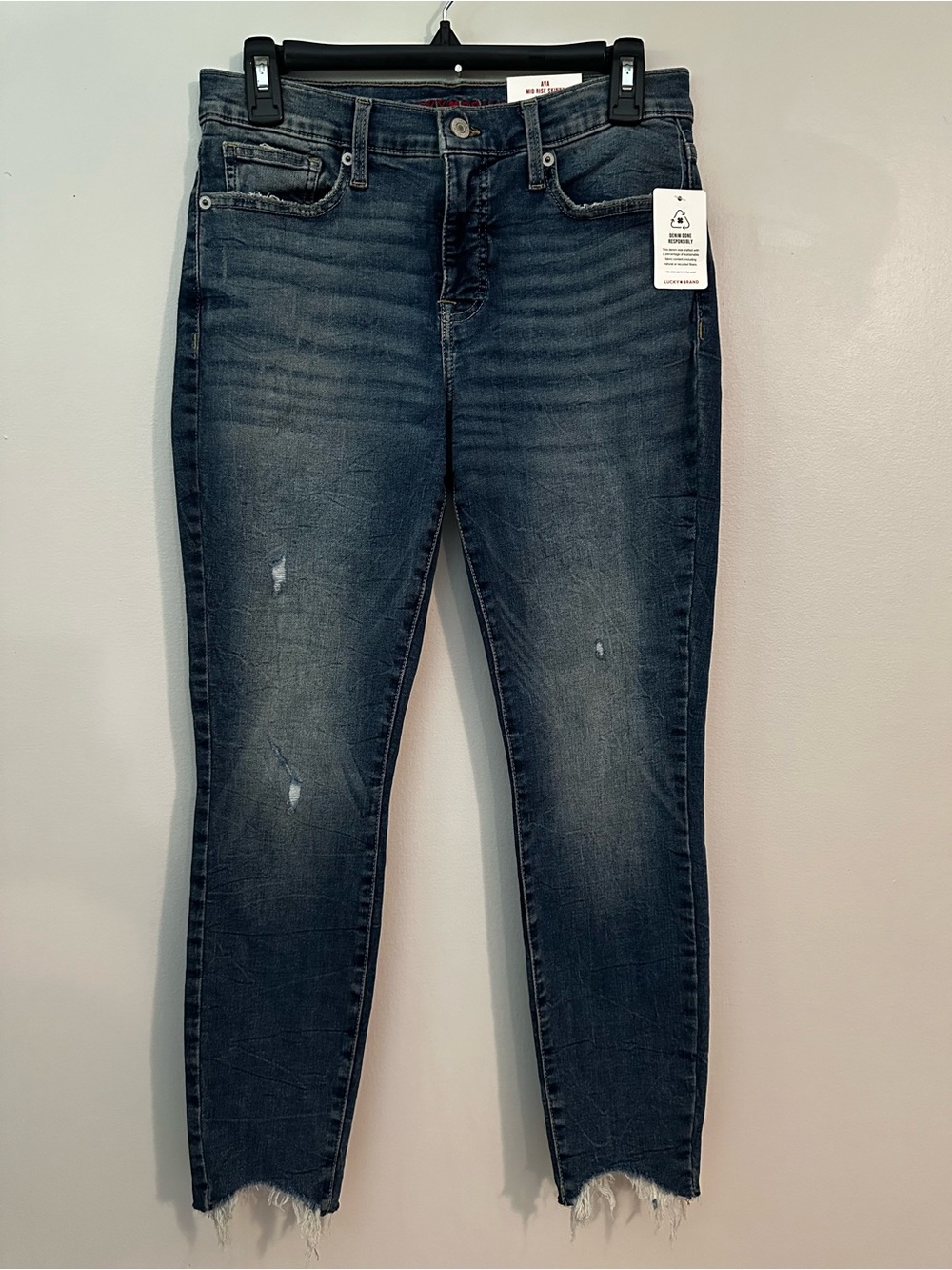 NWT Lucky Brand Mid Rise Ava Skinny Jeans Size 28 - Picture 2 of 11